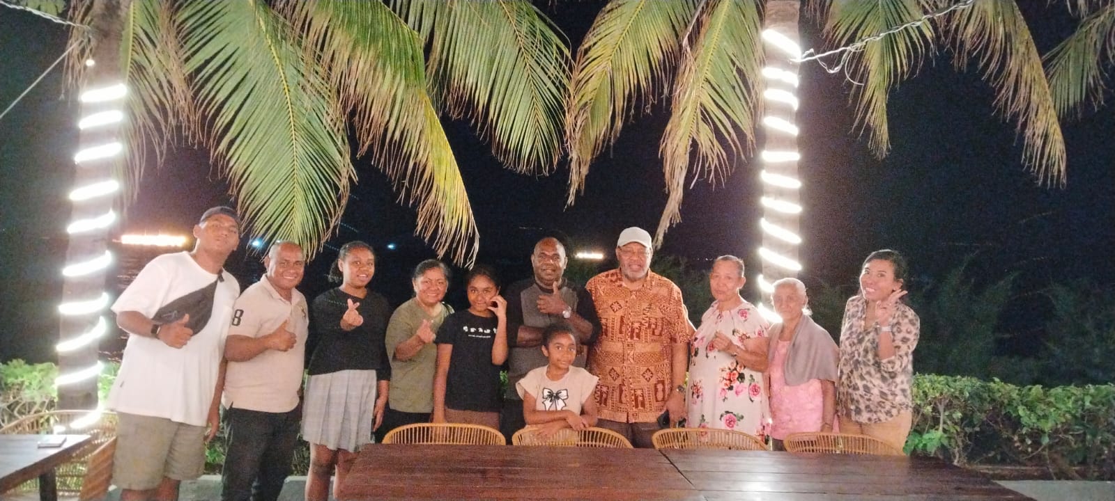 Diner together with Rev. Philip Tony Dalaka at the Taman Laut Restaurant 
